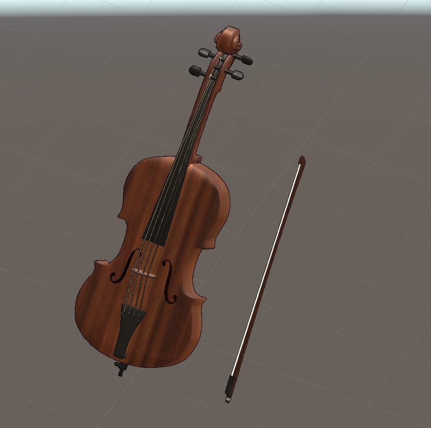 【VRChat向け販売3Dモデル】チェロ