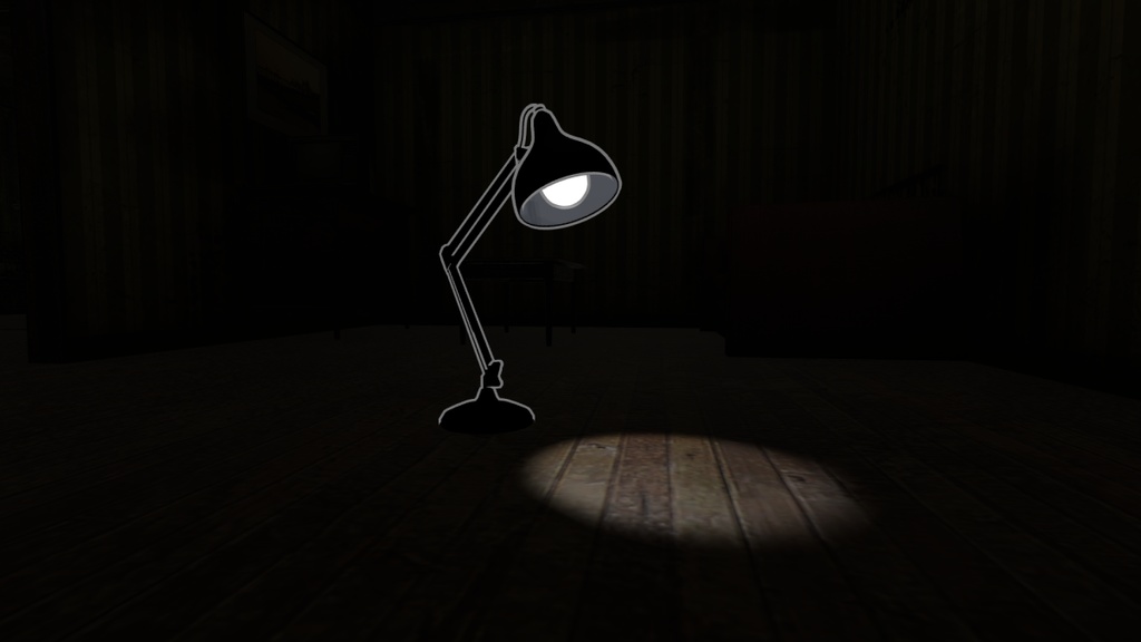 【VRChat向け販売3Dモデル】スタンドランプ