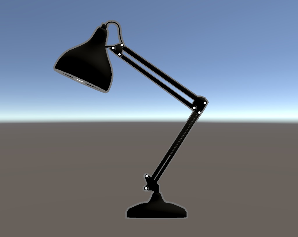 【VRChat向け販売3Dモデル】スタンドランプ