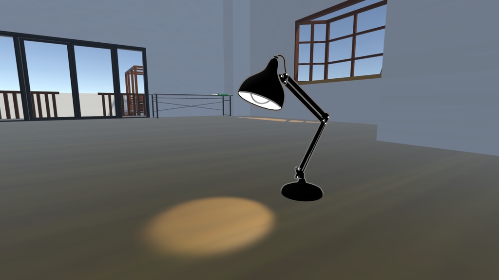 【VRChat向け販売3Dモデル】スタンドランプ
