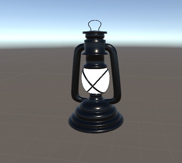 【VRChat向け販売3Dモデル】ランプ(ライト入で照らせる)