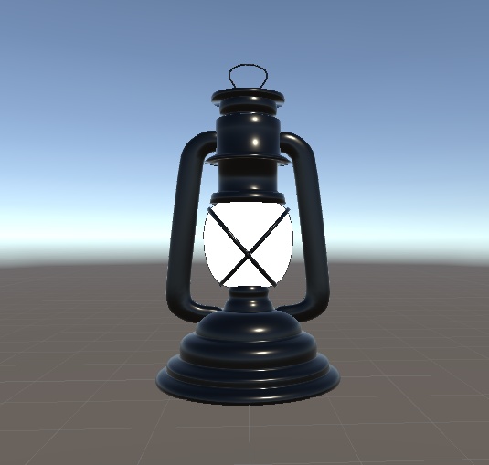 【VRChat向け販売3Dモデル】ランプ(ライト入で照らせる)