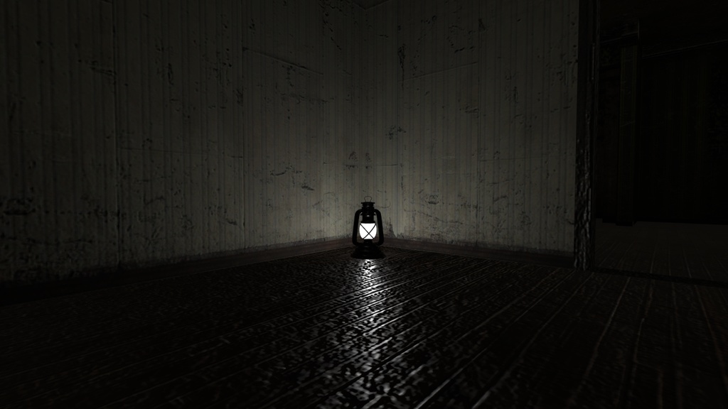 【VRChat向け販売3Dモデル】ランプ(ライト入で照らせる)