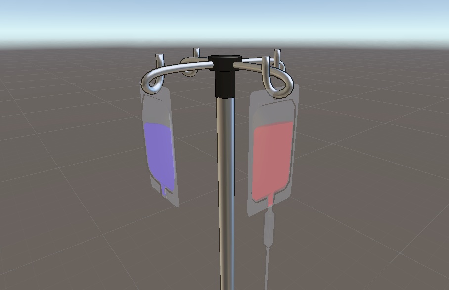 【VRChat向け販売3Dモデル】ガードルスタンド(点滴 _てんてき)