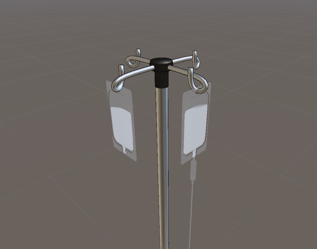 【VRChat向け販売3Dモデル】ガードルスタンド(点滴 _てんてき)
