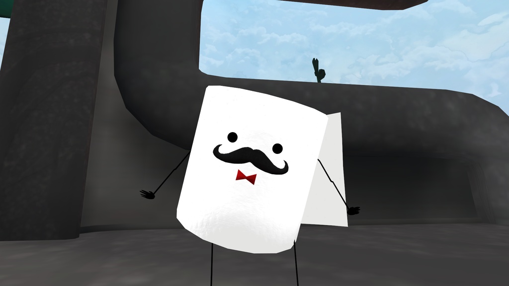 【VRChat向け販売3Dモデル】トイレットペーパー「ルル」