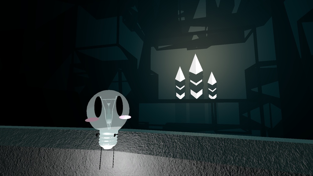 【VRChat向け販売3Dモデル】電球ミニキャラクター「たまちゃん」