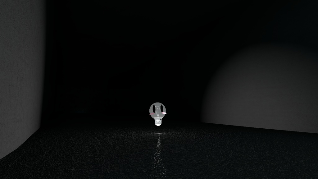 【VRChat向け販売3Dモデル】電球ミニキャラクター「たまちゃん」