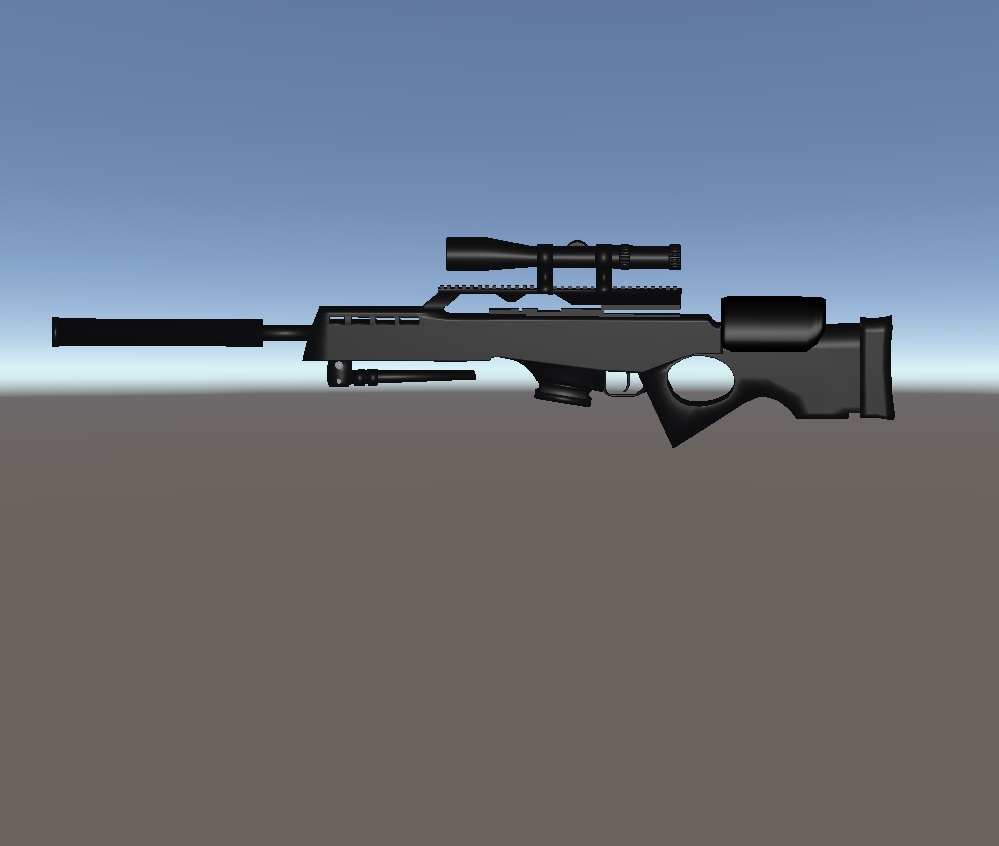 【VRChat向け販売3Dモデル】「スナイパーライフル」