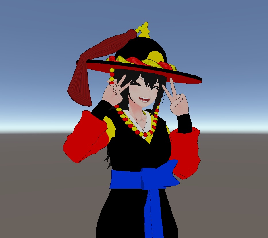 【VRChat向け販売3Dモデル】【レナ_サトウ服】ハンボック