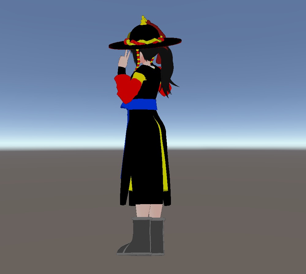 【VRChat向け販売3Dモデル】【レナ_サトウ服】ハンボック