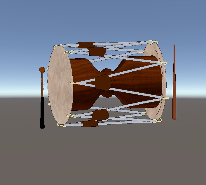 【VRChat向け販売3Dモデル】韓国の伝統楽器6種類セット한국 전통악기