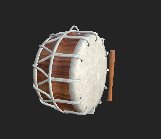 【VRChat向け販売3Dモデル】韓国の伝統楽器6種類セット한국 전통악기