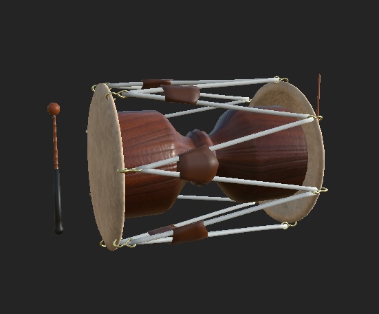 【VRChat向け販売3Dモデル】韓国の伝統楽器6種類セット한국 전통악기