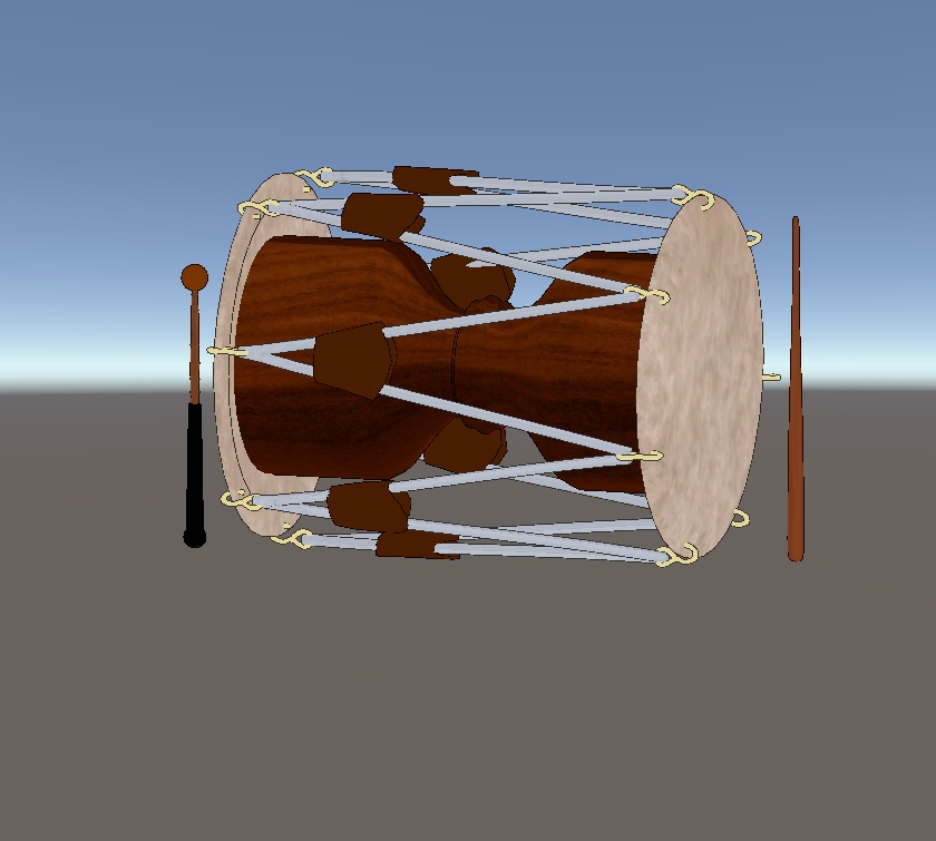 【VRChat向け販売3Dモデル】韓国の伝統楽器6種類セット한국 전통악기