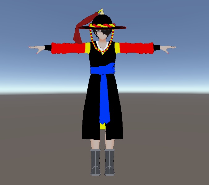 【VRChat向け販売3Dモデル】トマ_サトウ服