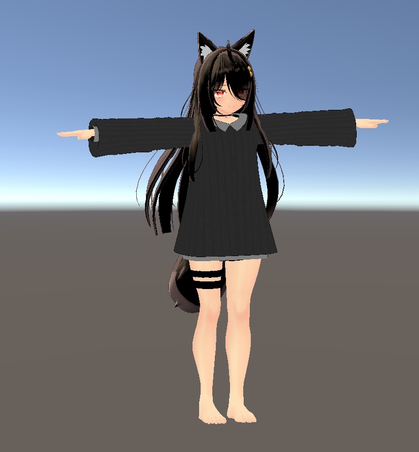 【VRChat向け販売3Dモデル】「カーラーセーター」2種類カラー