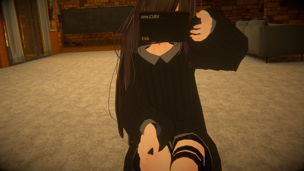 【VRChat向け販売3Dモデル】「カーラーセーター」2種類カラー