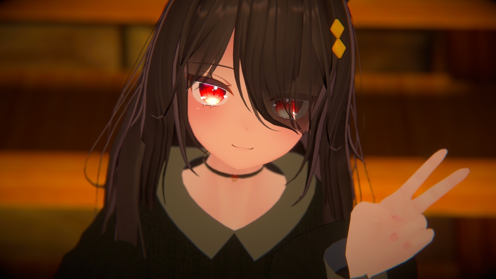 【VRChat向け販売3Dモデル】「カーラーセーター」2種類カラー