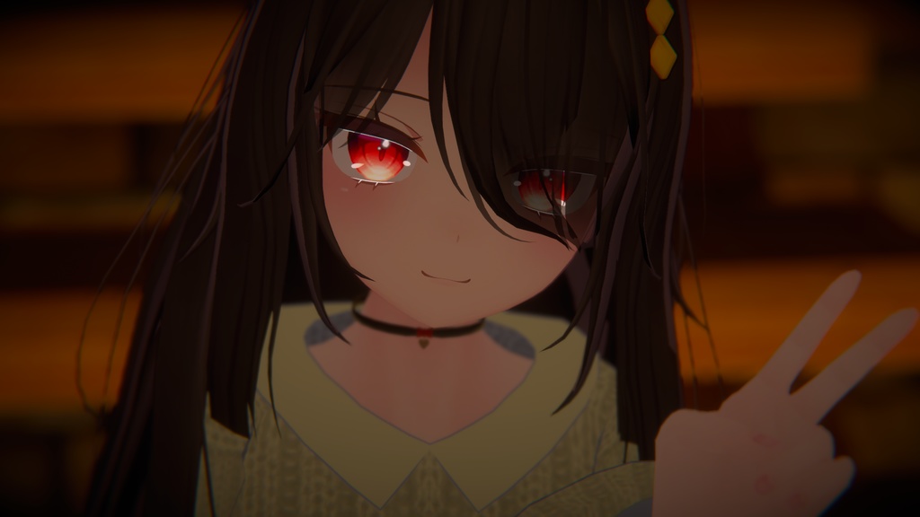 【VRChat向け販売3Dモデル】「カーラーセーター」2種類カラー