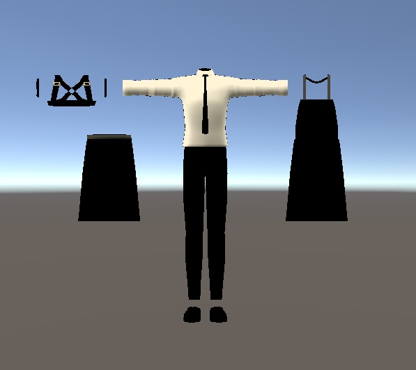 【VRChat向け販売3Dモデル】「 シャツ maki_shirts」