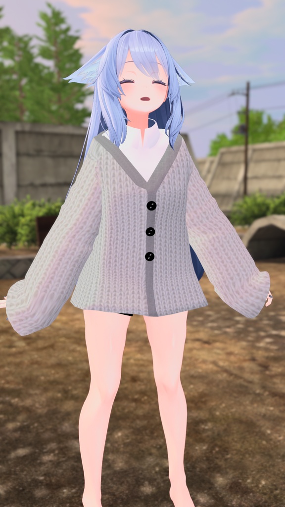【VRChat向け販売3Dモデル】「kikyo_Cloth」