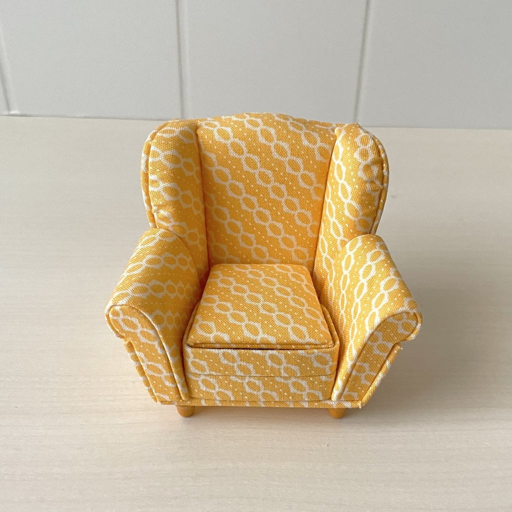 1/12ソファ 1人掛け イエロー