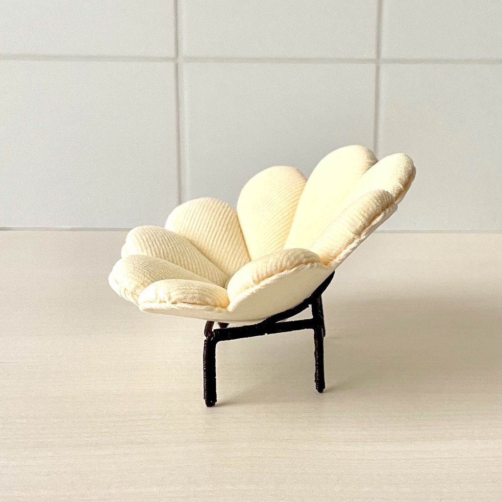 1/12 フラワーソファ ホワイト