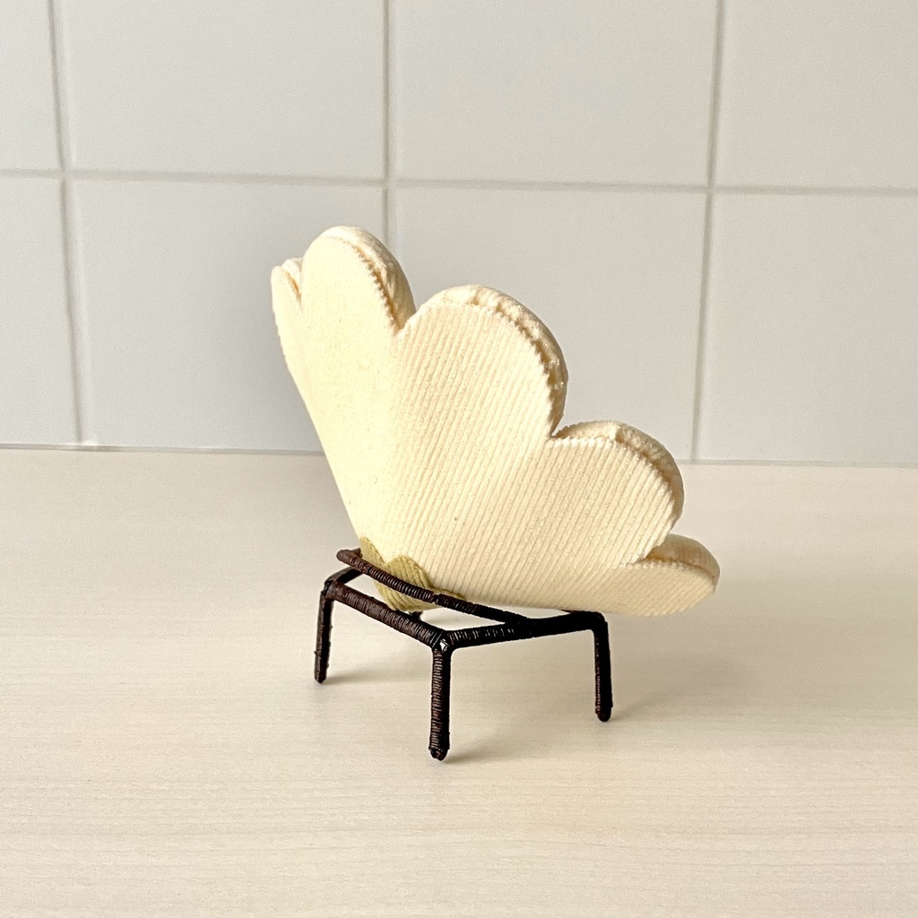 1/12 フラワーソファ ホワイト