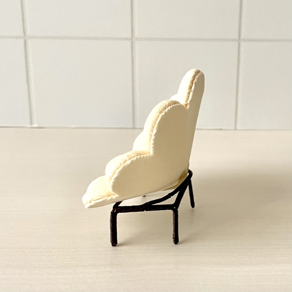 1/12 フラワーソファ ホワイト