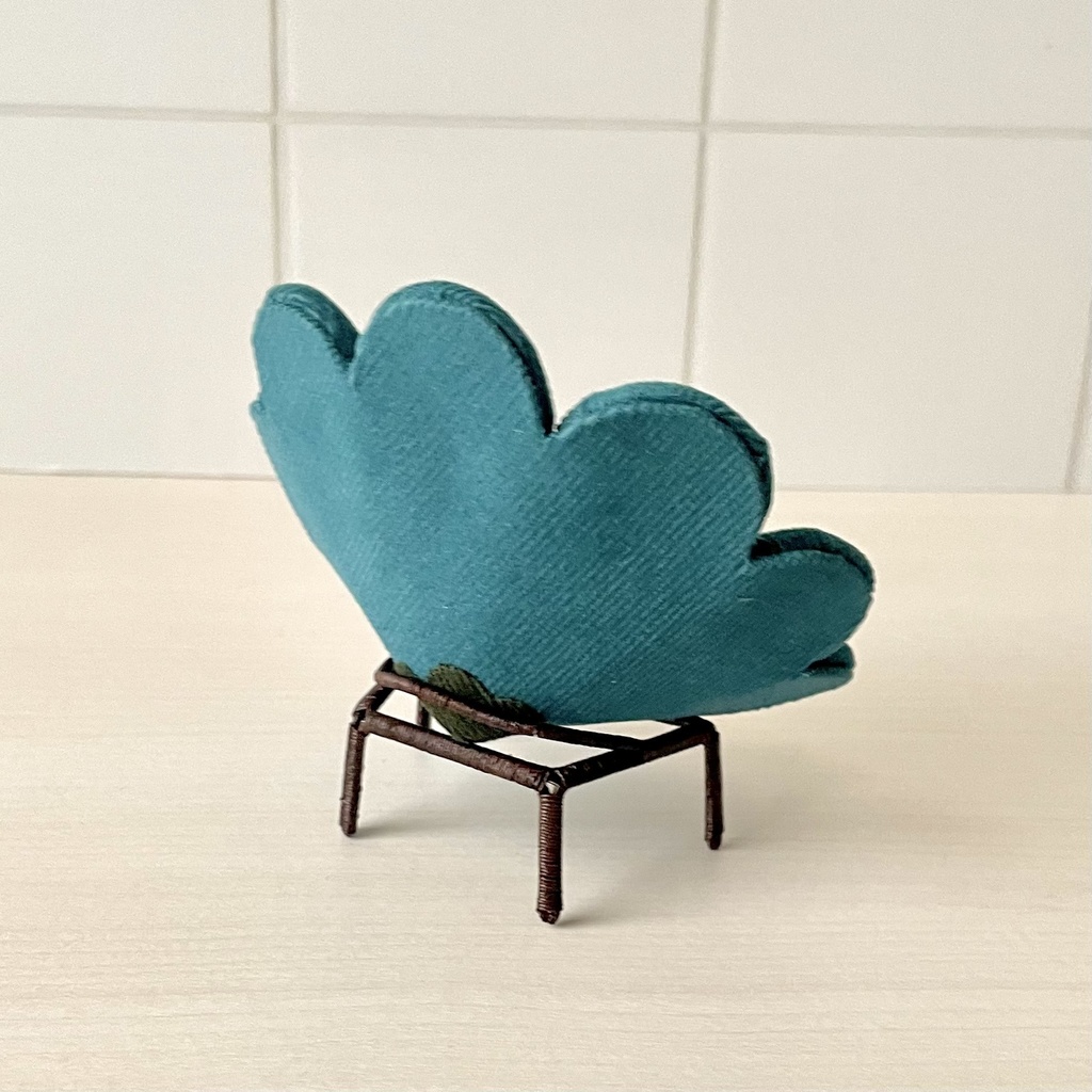 1/12 フラワーソファ ターコイズ