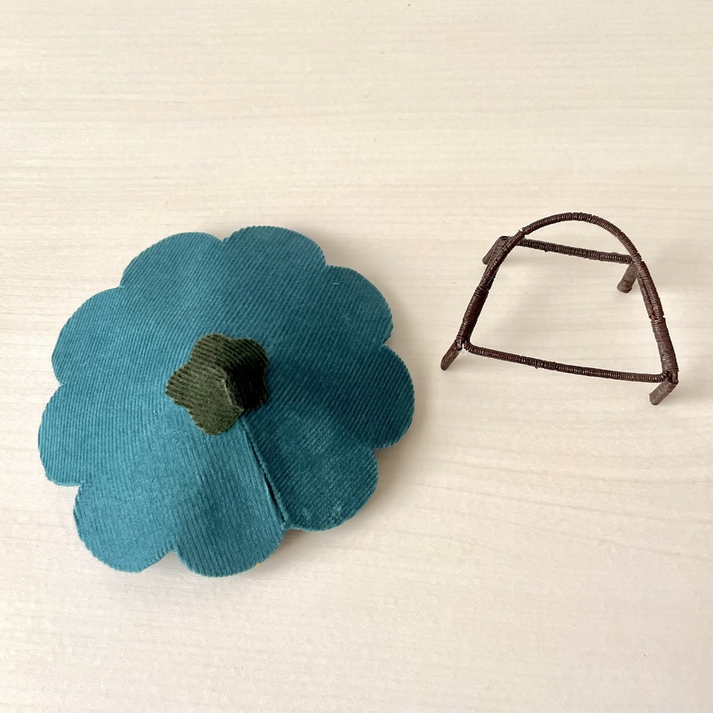 1/12 フラワーソファ ターコイズ