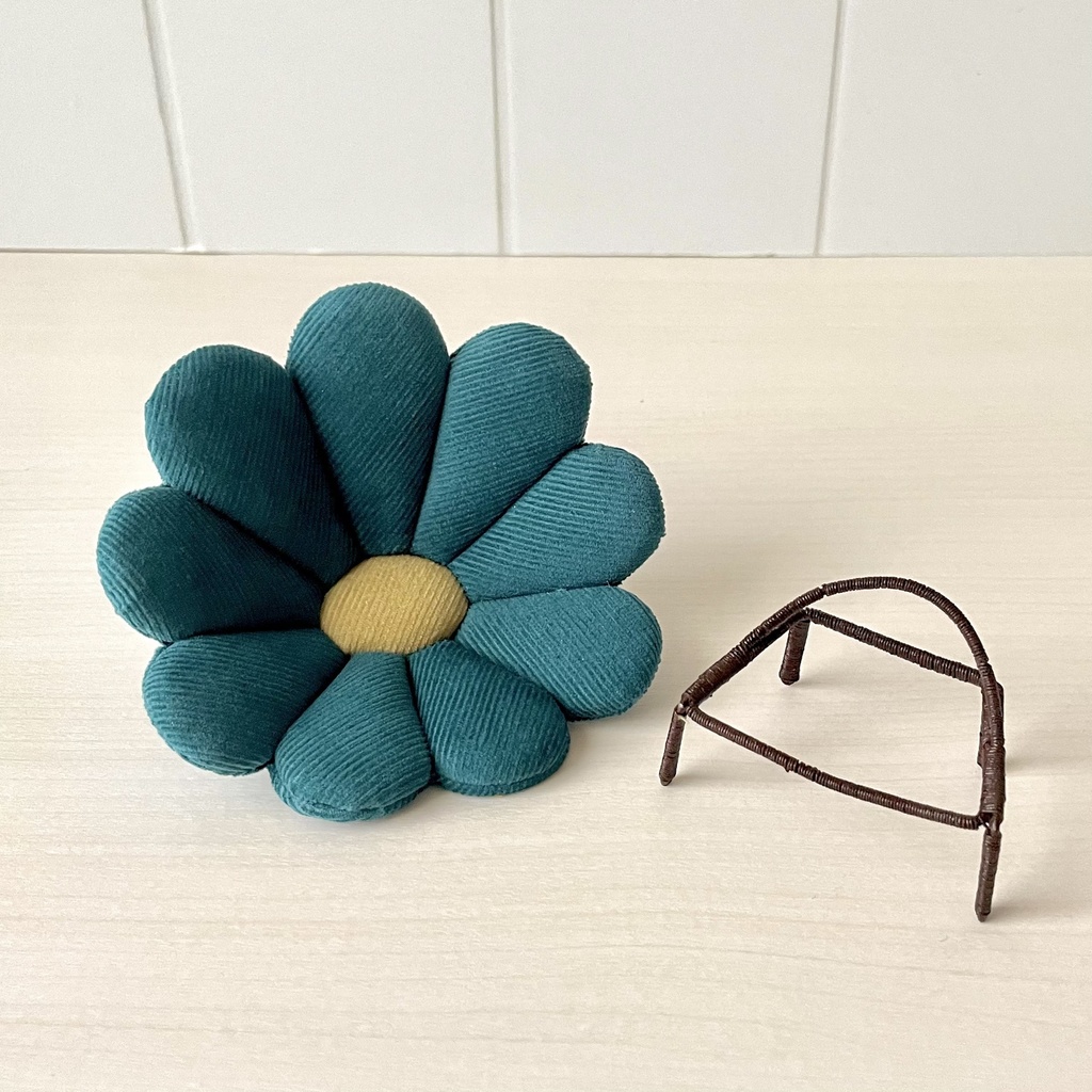 1/12 フラワーソファ ターコイズ