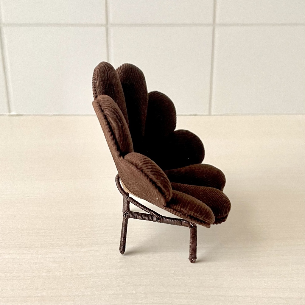 1/12 フラワーソファ ブラウン