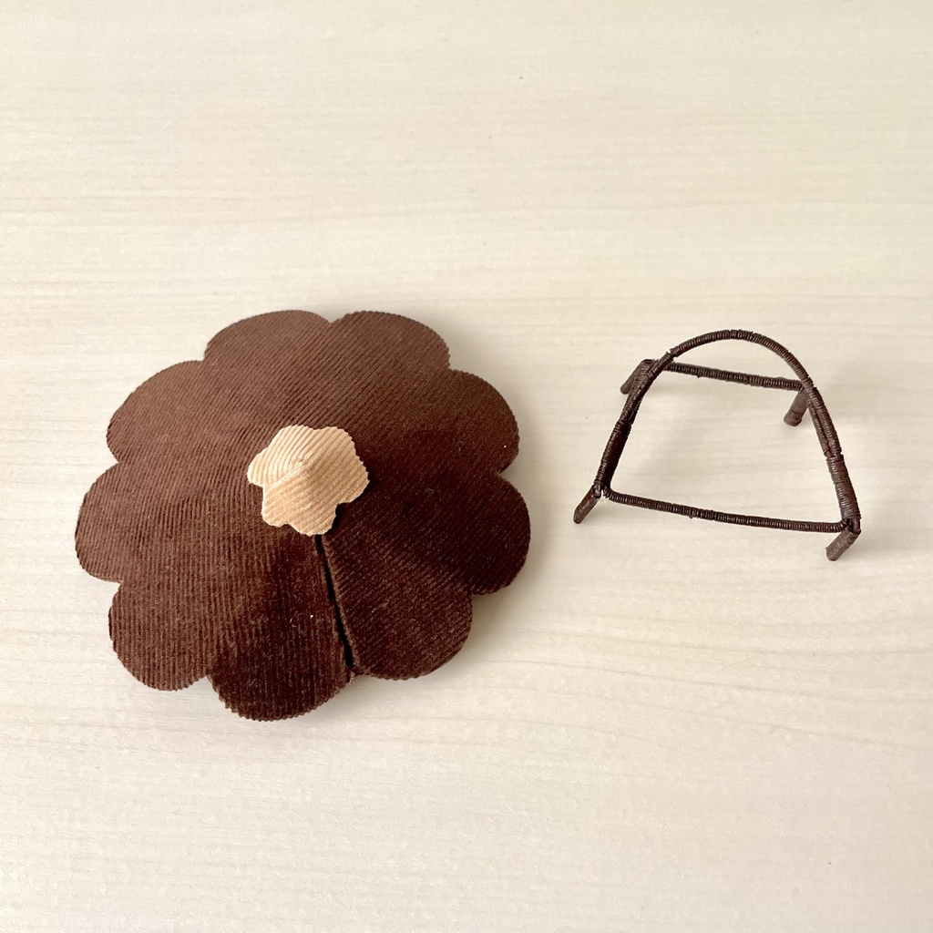 1/12 フラワーソファ ブラウン