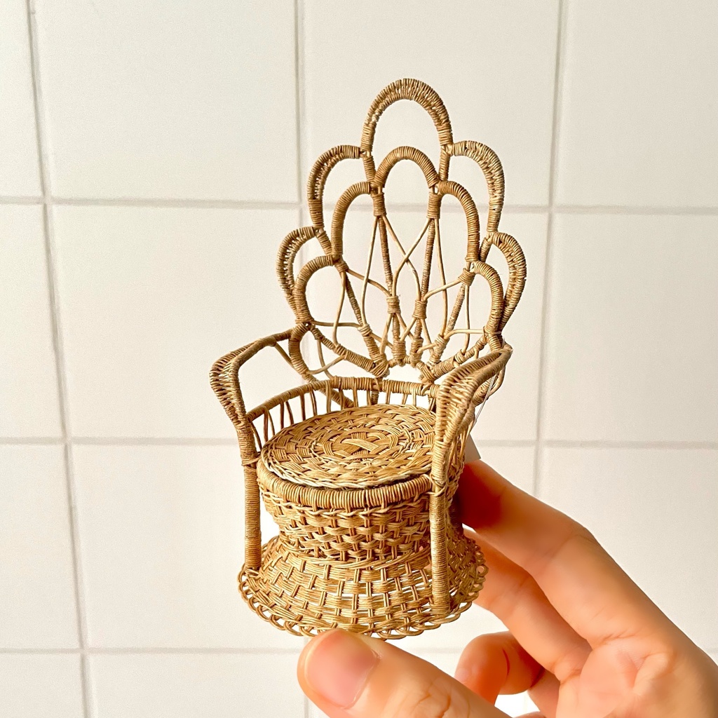 1/12 ピーコックチェア　ベージュ