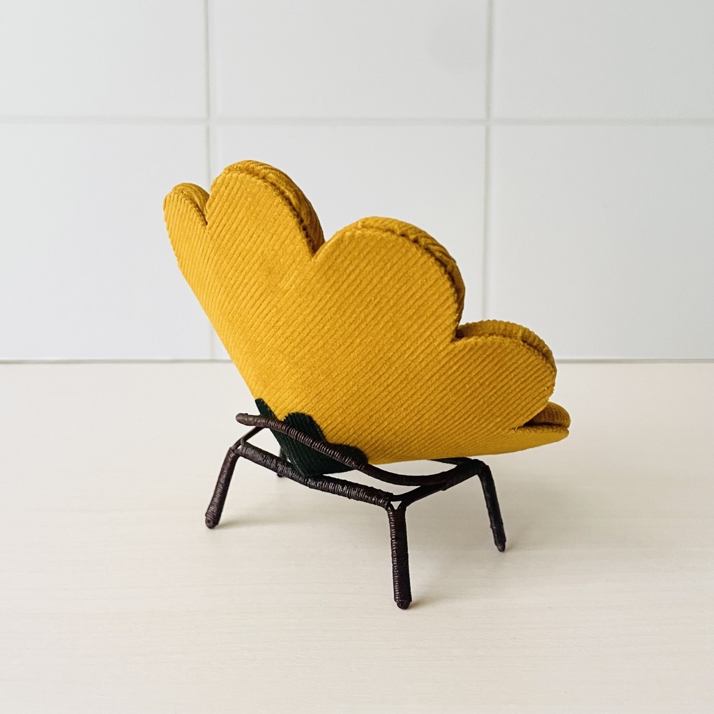 1/12フラワーソファ イエロー