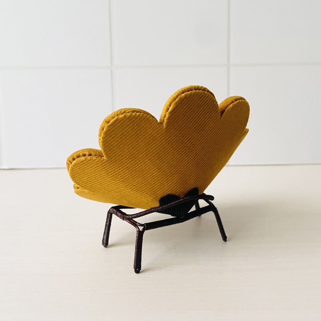 1/12フラワーソファ イエロー