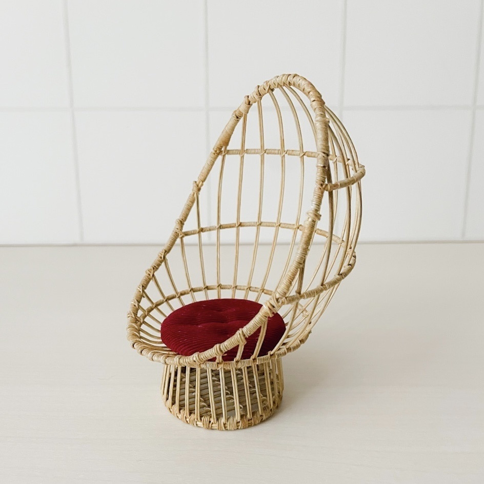 1/12 ラタンチェア コクーン