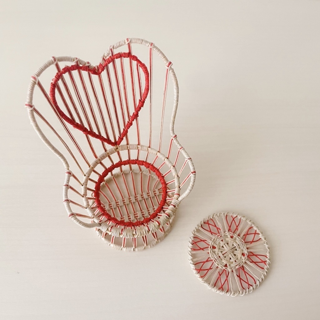 1/12 ラタンチェア ハート