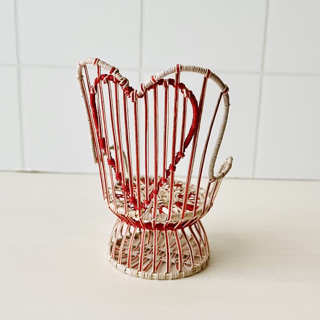 1/12 ラタンチェア ハート