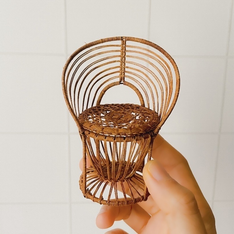 1/12 ラタンチェア ラウンド