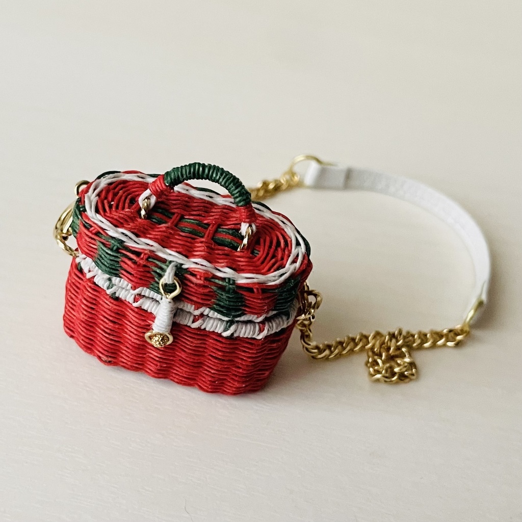 ミニチュアバニティバッグ　クリスマスバージョン