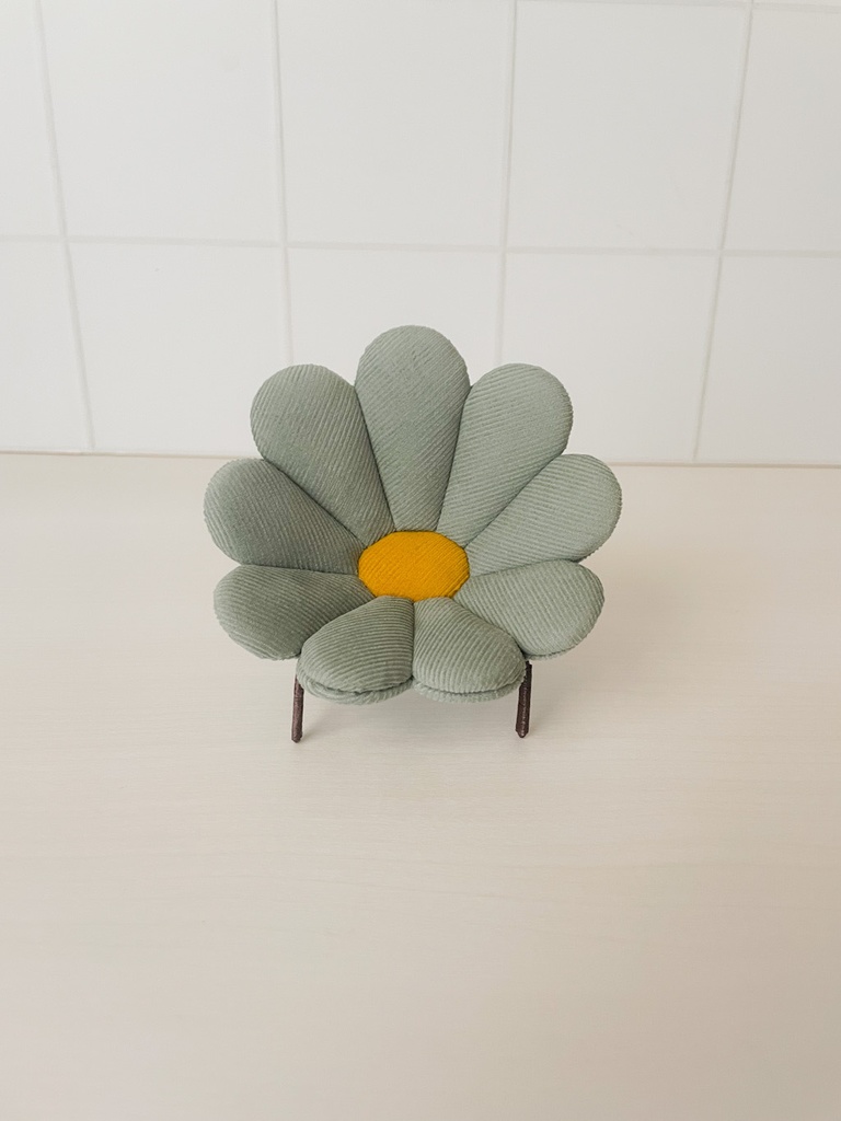 1/12フラワーソファ　ライトブルー