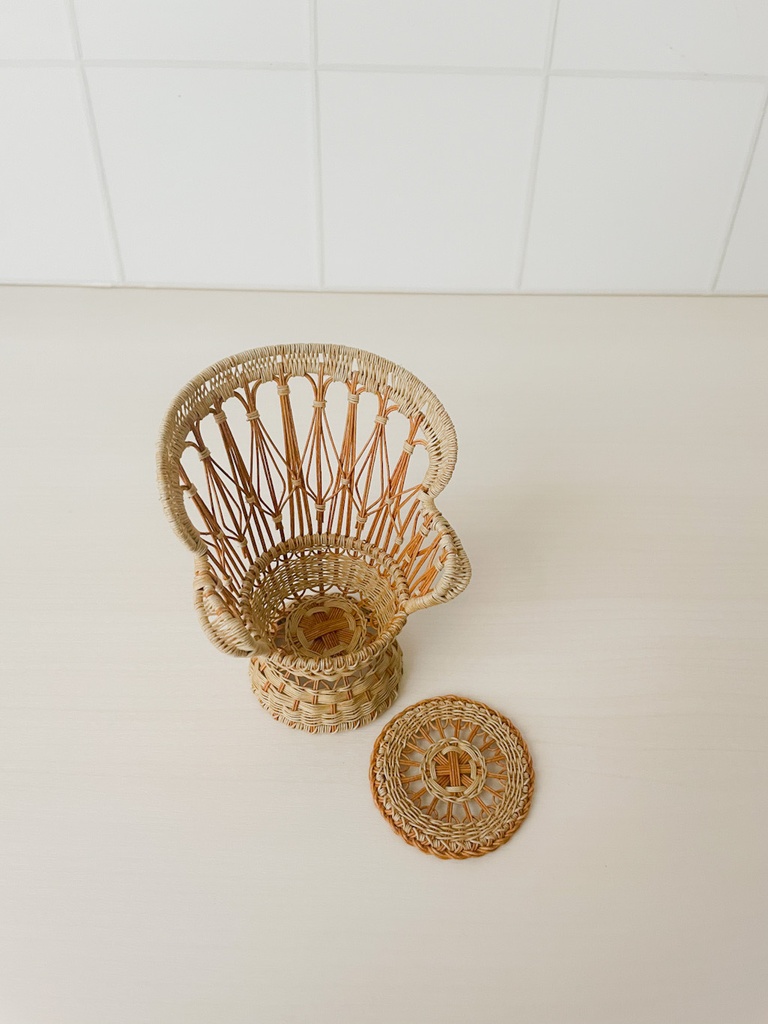 1/12 ラタンチェア ピーコック