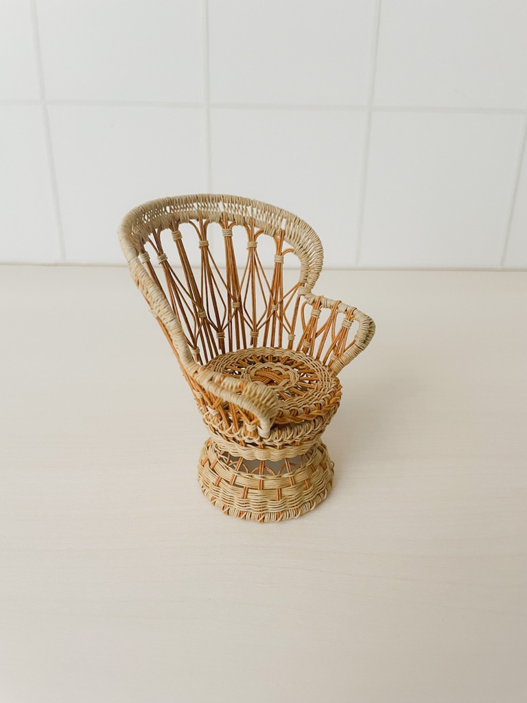 1/12 ラタンチェア ピーコック