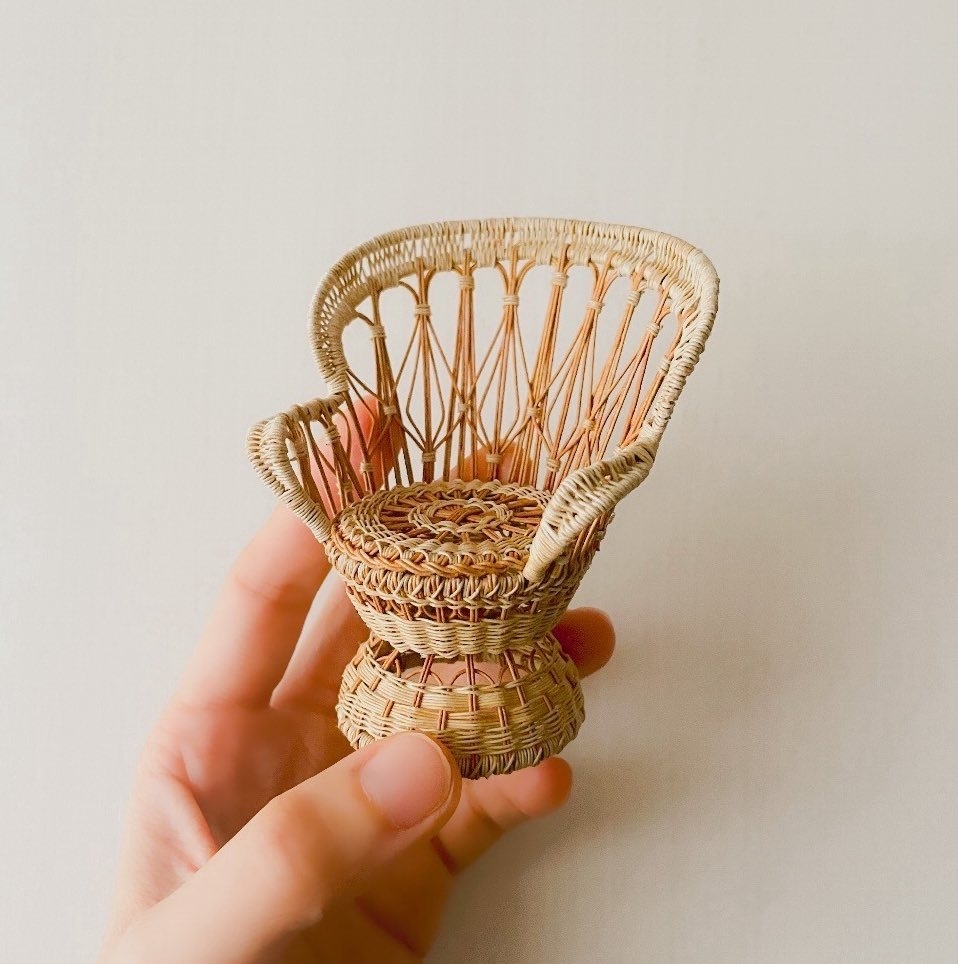 1/12 ラタンチェア ピーコック