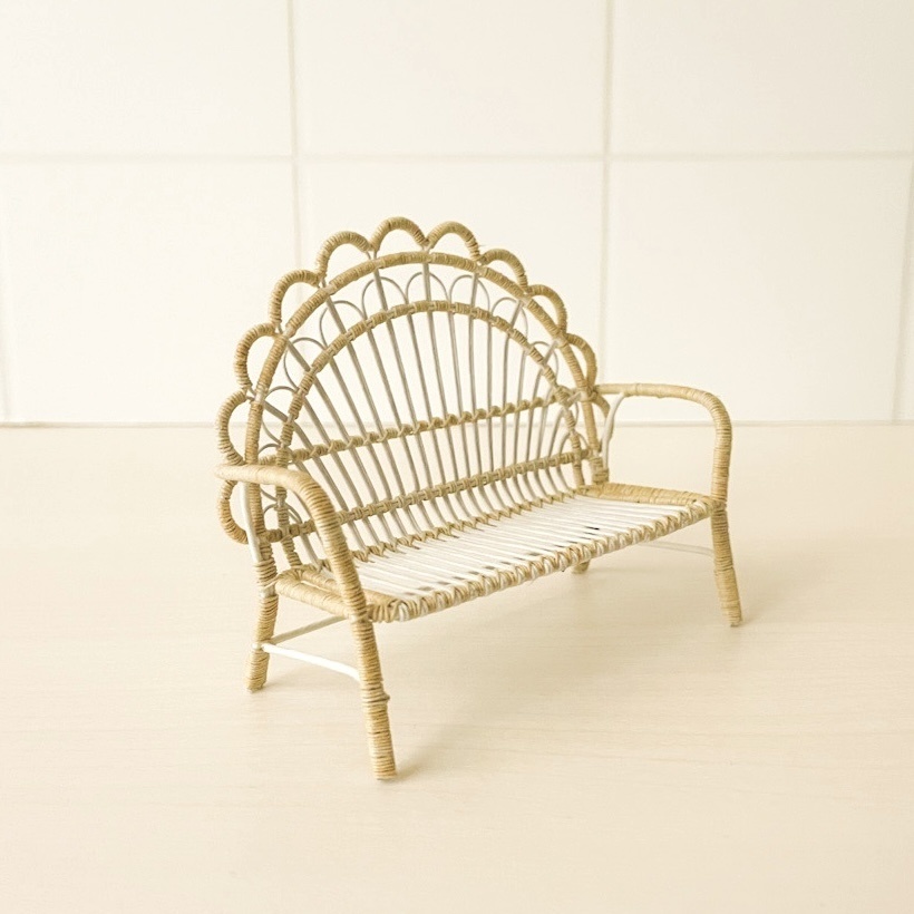 1/12 ラタンチェア スカラップ