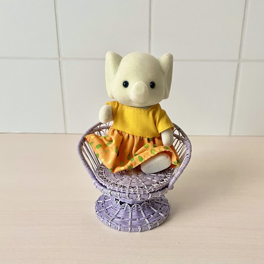 ラタンチェア ラベンダー