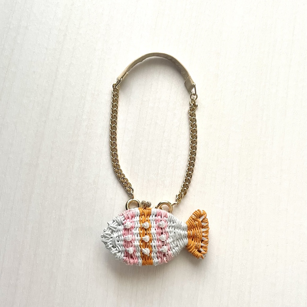 おさかなバッグ ピンク×オレンジ